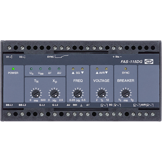 FAS-115DG, Sync. controller with frequency and voltage control