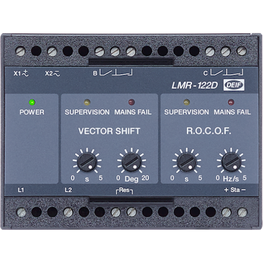 LMR-122D, Vector shift and df/dt (ROCOF) relay