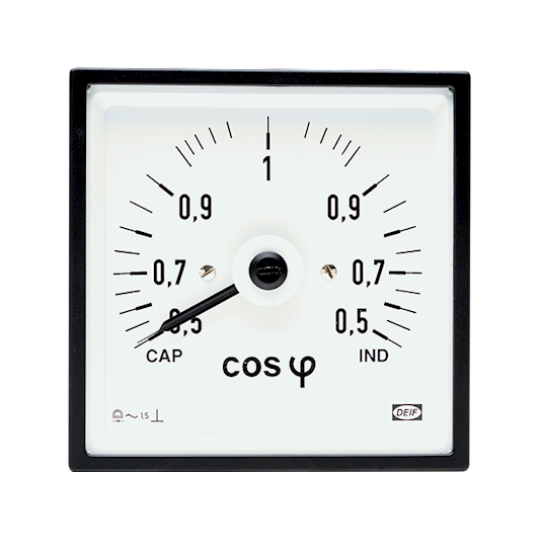 PFQ96-x & 144-x (90°), Power Factor meter