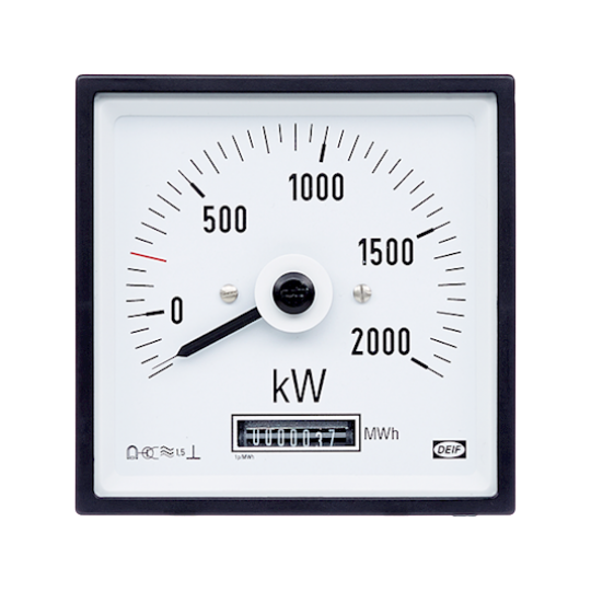 WQR96-C MKII, kWh meter with pointer, 240° movement, customised